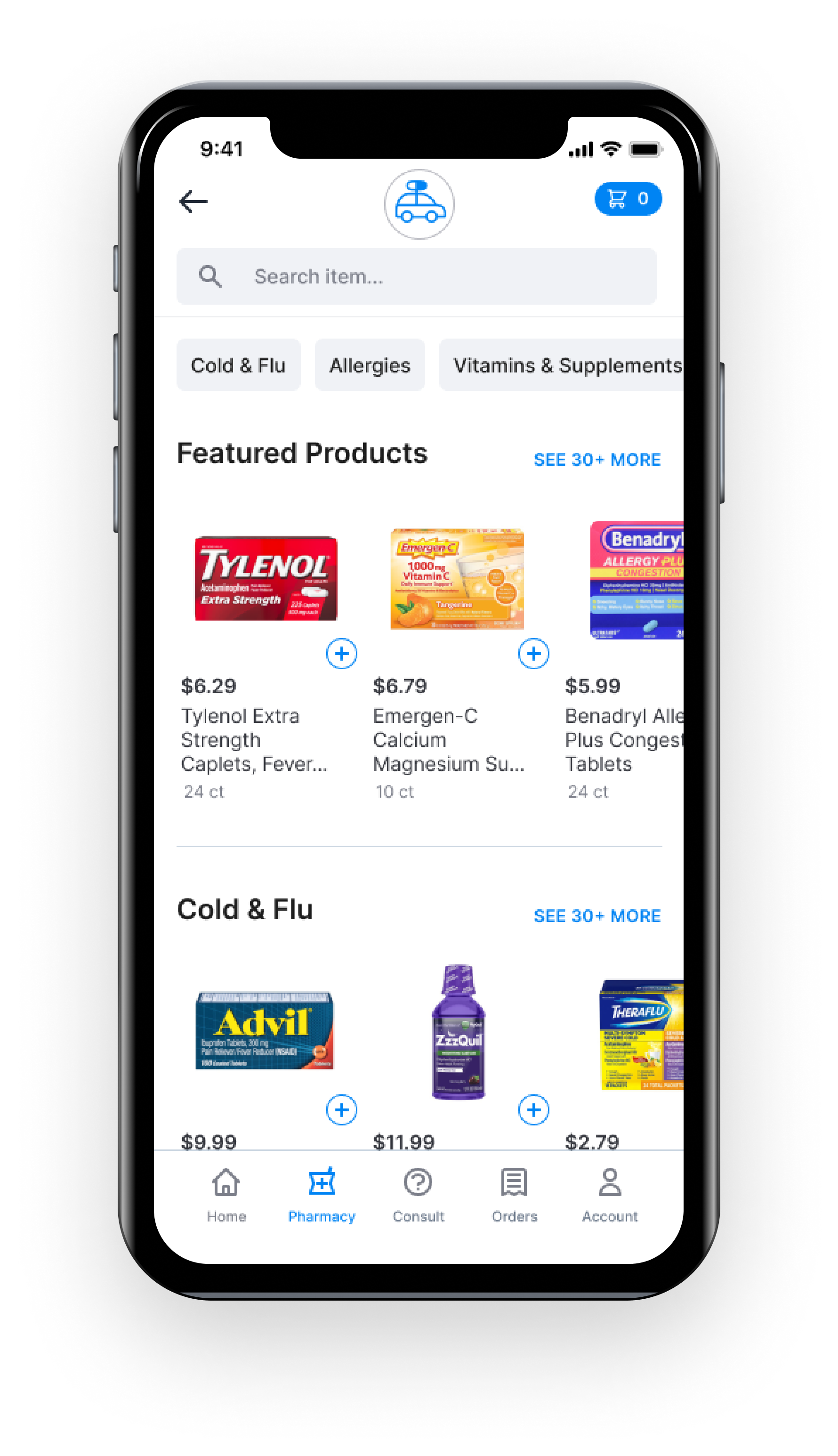Shop the pharmacy aisle from your couch